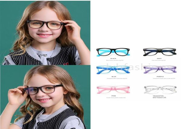 Niños Niñas Gafas de sol suaves de silicona Lindas gafas de sol transparentes Moda de verano Niños Luz antiazul y protección UV Vintage8584904