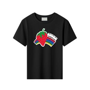Garçons Filles T-shirts Designer Enfants Fraise Imprimé Polos Enfant De Luxe T-Shirt Bébé Marque Costume Casual Enfant G Manches Courtes esskids CXD2310216