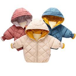 Jongens Jassen Kinderen Hooded Outerwear Girls Warm kleding Baby Fashion Kids Zipper Coat 220826