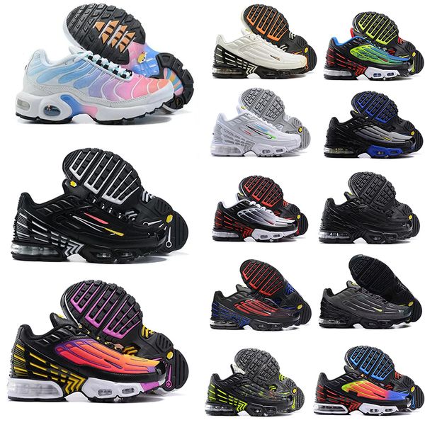 Garçons Enfants tn enfants TN Tuned Kid Chaussures PLUS TN3 III baskets pour enfants Pack Sunset Rouge Bleu Triple Noir Blanc Or Cool Gris Hyper Violet Garçon Baskets De Course 28-35