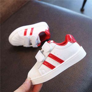 Zapatos de cuero para niños, zapatillas de deporte para niños, zapatos de marca para bebés y niñas, informales, ligeros, transpirables, suaves, deportivos, para correr, para niños G220527