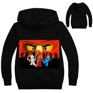 Jongens uitloper ninja hoodies cartoon kostuums kleding t-shirts kinder sweatshirts voor jongens kinderen tops 201126