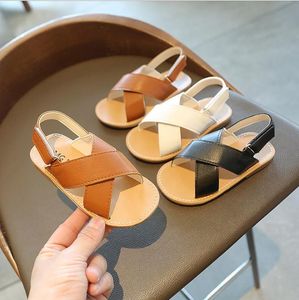 Jongens sandalen 2021 Zomer nieuw leren waterdichte kinderstrandschoenen baby sandalen meisjes strandschoenen 1-3-7 jaar oude kinderen