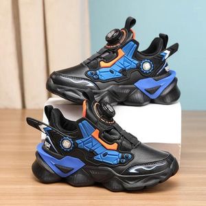Garçons chaussures mode 152 marche sport enfants baskets décontractées en cuir PU 6 à 12 ans bande dessinée plate-forme course pour garçon