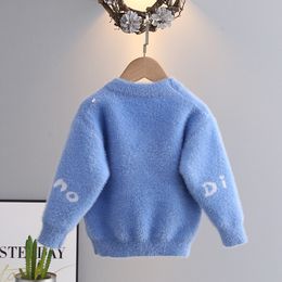 Boys pulls d'automne hiver 2024 enfants Pullages de laine pour bébé tricot tricot tricot