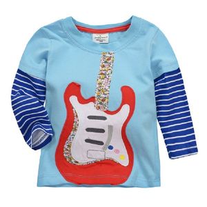 Jongens T-shirts Lange Mouw Lente Herfst Baby Meisjes T-shirt Tops 100% Katoenen Kinderen Tee Shirt Kids Blouses Kleding 210413