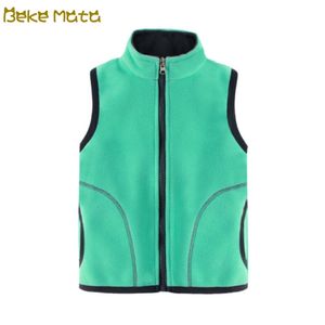 Garçons Gilets Enfants Vestes Pour Filles Sans Manches Printemps Double Polaire Chaud École Enfant Fille Manteau Enfants Survêtement Vêtements 210818