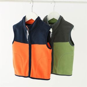 Gilet de gilet pour garçons, réservoir pour enfants, gilet polaire pour enfants, veste pour bébé avec et filles P16 210622