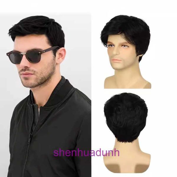 Boys Wig Yiwu Factory Mens Hair Fluffy Hair coréen nouveau beau