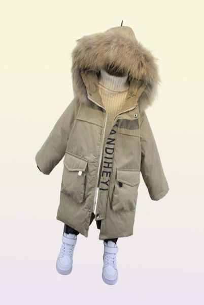 Boys Hiver Mabet Long Children Parkas Casual Parkas Veste pour Boy Coats Kids Down Westerwear Vêtements Tédoides Windbreaker Toddler Hoodies7493178