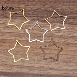 BoYuTe 100 pièces Lot 29MM étoile pendentif à breloques entier bricolage fait à la main fililgrane métal laiton bijoux Materials198B