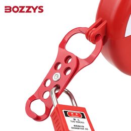 Bozzys dubbele kopstaal Dual-Jaw Lockout Hasp van hoge sterkte staal met plastic gecoate kan 6 hangsloten bevatten