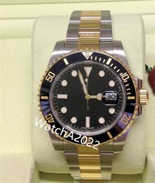 BP Factory Luxury horloges Datum 116613LN BI/Kleur Zwart keramische ringje roestvrij staal Mechanisch 2813 Beweging Automatische mannen Watch