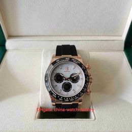 BP Factory Reloj para hombre de calidad superior 40 mm Cosmograph 116519 Relojes de oro rosa de 18 k Cronógrafo Workin CAL.4130 7750 Movimiento Relojes de pulsera mecánicos automáticos para hombres