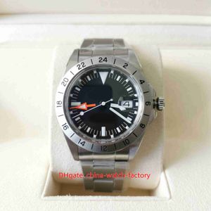 BP Factory Reloj para hombre de primera calidad Vintage 40 mm Explorer GMT 1655 Antiguo Steve McQueen LumiNova Relojes Asia 2813 Movimiento Mecánico Automático Relojes de pulsera para hombre