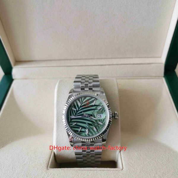 BP Factory Reloj para mujer Calidad superior 31 mm 36 mm 126234-0047 Presidente Relojes verde oliva Cristal de zafiro Asia 2813 Movimiento Mecánico Relojes de pulsera automáticos para mujer