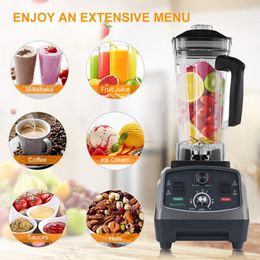 FreeShipping Sans BPA De Qualité Commerciale Minuteur Mélangeur Mélangeur Heavy Duty Automatique Fruit Juicer Robot Culinaire Broyeur À Glace Smoothies 2200W