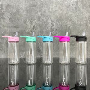 BPA Free Pré-pied 10 oz double mur Plastic Plastic Acrylique Globe Globe Kids Sport Water Bottle Kids Tasses