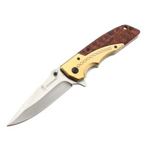 BR DA77 Outdoor Camping Folding Mes Campings Sanding Blade Gold Pocket Knifes Tactical EDC