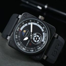 BR designer Luxe hoge kwaliteit voor heren heren herenhorloge sterren Saffierglas automatisch mechanisch horloge horloges Sportband beweging polshorloges montre de luxe