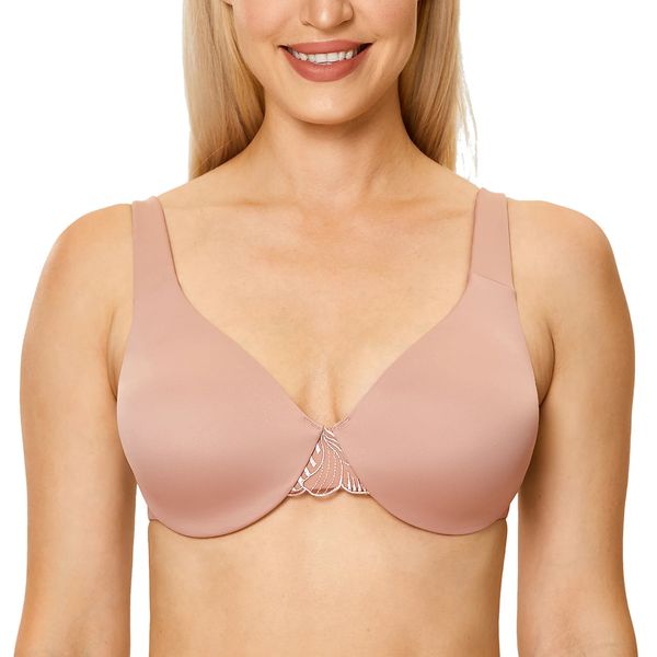 Soutien-gorge grande taille en dentelle sans couture, minimiseur à armatures, couverture complète, sous-vêtements non rembourrés 34 36 38 40 42 D DD E F G 231129