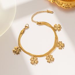 armband Bijoux gouden sieraden goudplaat/vul Valentijnsdag Thanksgiving titanium paren armband mode armband plek groothandel