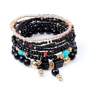 Armbandarmband geassorteerd kleurrijke schaal kristallen hanger eenvoudige trui ketting herfst en winter lange ketting accessoires kleding hangerse sieraden vrouwen