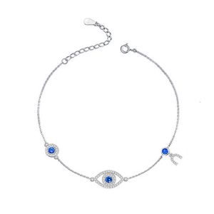 Bracelet chaîne Kaletine porte-bonheur mauvais œil pour femmes, luxe en argent Sterling 925, cadeau pour filles, bijoux turcs pour enfants
