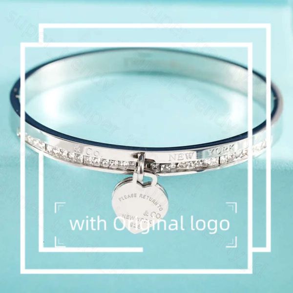 Bracelet Chaîne Luxury TiffanyJewelry Designer Bracelet pour les femmes Love Stamp Lettre de gravure