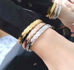 Bracelet classique en or jaune pour femmes, Design large et étroit, manchette sans pierre, couleur, bijoux 210330225K5357607