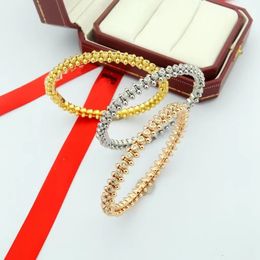 Bracelet bracelet bracelet 18k bracelet en or pour femmes et hommes diamant gmemstone tournevis de haute qualité en acier inoxydable concepteur bijoux de luxe