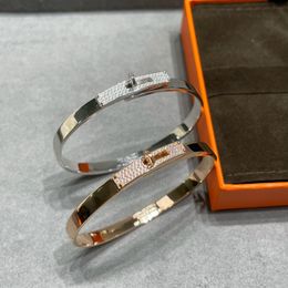 Bracelet bracelet de créateur bracelets de luxe bracelet demi diamant nez de cochon plein de diamants plein d'étoiles fermoir bracelet bracelet couple