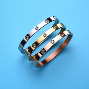 armbandontwerper armband titanium stalen armbanden zilvergoud hoogwaardige klassieke bangle armband vrouwen mannen feest cadeau bangle armband paar sieraden 2024