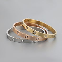 Bracelet Designer Bracelets Bijoux de mode 925 Bracelet en argent sterling bracelet en acier inoxydable couleurs tournevis à coiffe classique unisexe cadeaux