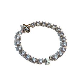 Armband Designer Volledige Diamant Modemerk V Kristallen Ketting Verzilverde Armbanden voor dames heren Mode-sieraden Dame cadeau kruisbloem Letter logo bruiloft