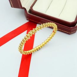 Pulsera diseñador pulsera para hombre pulsera de bala amor de moda pulsera de oro para mujer joyería de lujo remache pulsera de oro rosa joyería femenina clásica