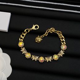 Bracelet Designer New Gold Butterfly Stone Tiger Head Head Bracelet Fashion Classic Gift For Women
