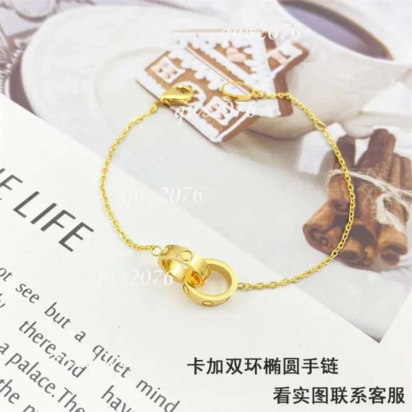 Pulsera Diseñador Mujeres Amor Diseño Chapado en oro Joyería para mujer personalizada Diamante Encantos a granel Accesorios al por mayor Cadenas de acero inoxidable