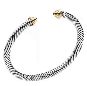 Bracelet Dy de luxe de styliste, tête de perle torsadée, mode polyvalente pour femmes, bijoux tendance, cadeau de mariage en platine