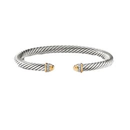 Bracelet Dy Twisted designer X Câble Top Tendance Cadeaux Femmes diamant Mode Polyvalent Twist Bracelets luxe 925 bijoux en argent sterling