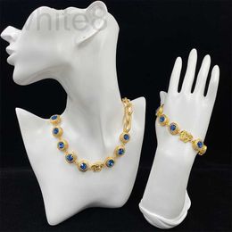 Bracelet, concepteur de collier de boucles d'oreilles en 2022, le collier de bracelet bleu Boullier féminin Kwai Online Celebrity Même modèle est chaud EMTT