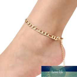 Bracelet exquis rétro mode Figaro chaîne cheville bijoux en gros bracelets de cheville pour femmes