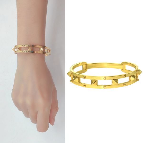 Bracelet for Men Women Titanium Chirurgical Steel Couple Bangle Gold 3 Colors Fashion Luxury Designer Charm