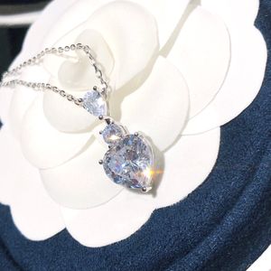 collier pour femme diamant 925 argent pour homme plaqué or 18 carats designer pour femme T0P qualité marque designer diamant cristal cadeau exquis 009