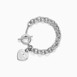 Armband voor vrouwen 925 sterling zilver hartvormige diamant pijlpunt liefde hanger ketting hoge kwaliteit luxe merk sieraden vriendin cadeau met doos