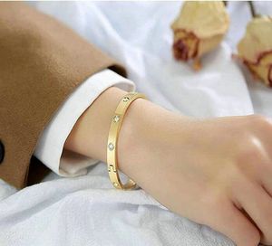 Bangle Armband Voor Vrouwen Mode High-end Kwaliteit Dames Sieraden Met Gol Rose Goud Zilver kleur Drop Shippin
