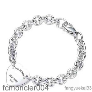 Bracelet voor vrouwen Sterling Silver Hart-vormige hanger O-vormige ketting Hoogwaardige luxe merk Juwelier Geschenk CO G220510 LQZY
