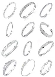 Infinity Armbanden 925 Sterling Zilver Fashion Charms Bangle Armband Retro Vintage Gemengde Stijlen Sieraden voor Vrouwen Kerstcadeau Groothandel