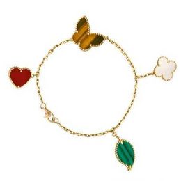 Bracelet Gift Bracelet Gold Clover Style Fashion Lumière Lumière avec Cleefly Common