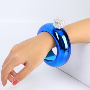 Armband HIP FORK 304 Bar Gereedschap Roestvrijstalen Draagbare Ronde Kolven Diamond Cover Wine Fles Business Gift 11 Kleuren LXL1200